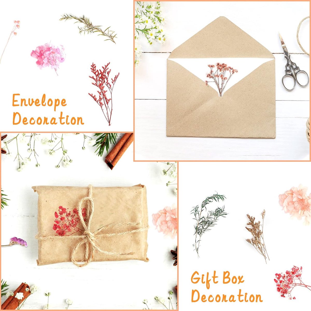 Gebleekte natuurproducten – Elegante gedroogde bloemen