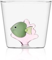Ichendorf Milano - Waterglas Green Fish Pink Seaweed - Waterglazen