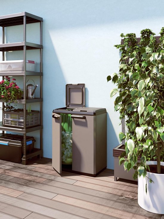 ARREGUI Top CR624-B 4-bins stalen afval- en recyclingbak met