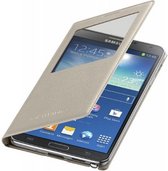 Samsung, Slank ontwerp zoneflap hoesje voor Samsung Galaxy Note 3, Beige