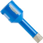 Blauwe Qerato diamantboormachine met M14 aansluiting en diamantcoating.