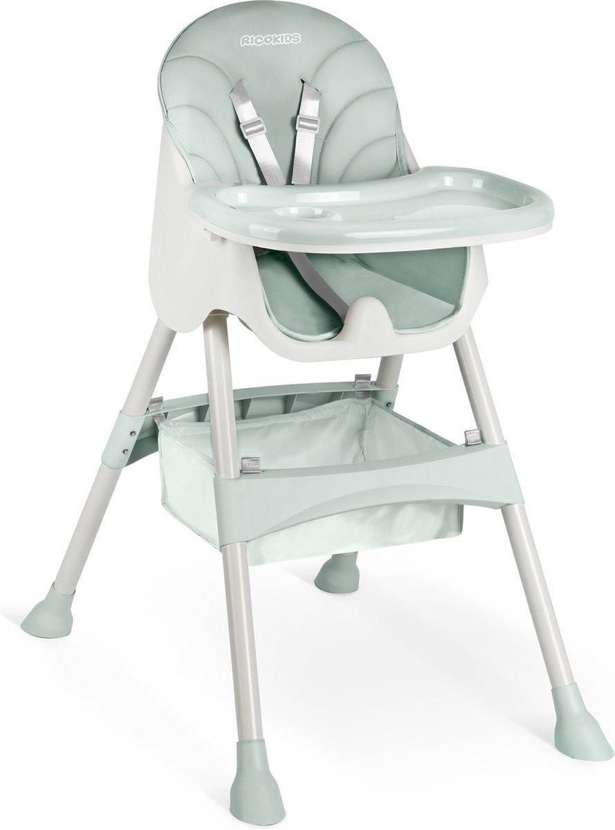 Milo voederstoel met tafel - groen