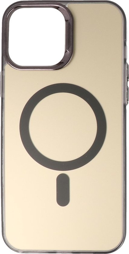 Étui Magsafe pour iPhone 12 Pro Max - Coque arrière magnétique Fashion - Zwart