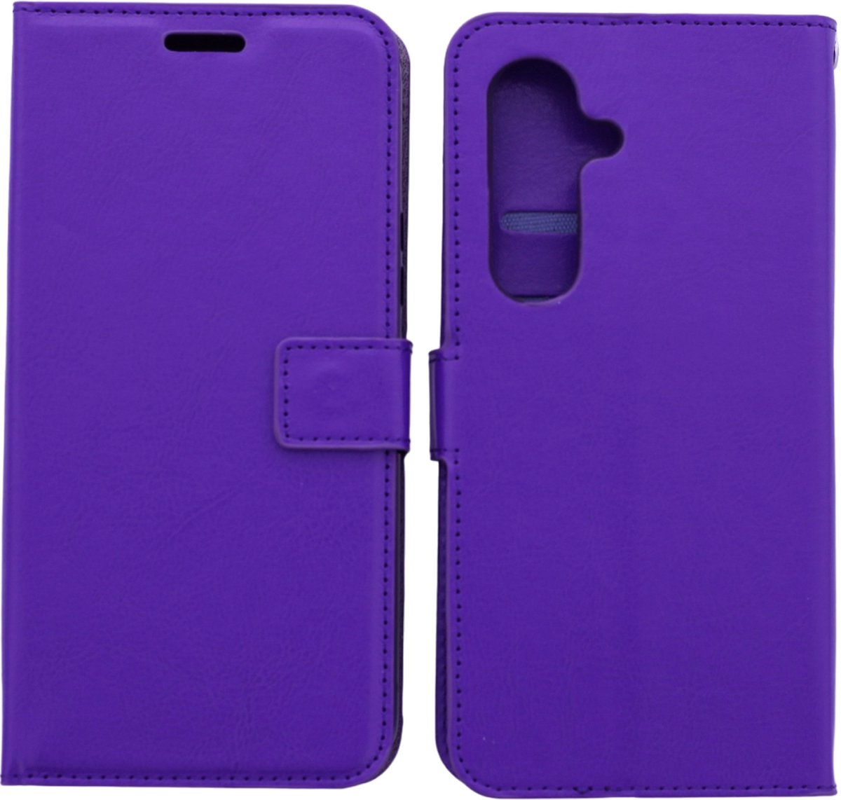 Bookcase Geschikt voor: Samsung Galaxy A35 Paars - portemonnee hoesje - ZT Accessoires