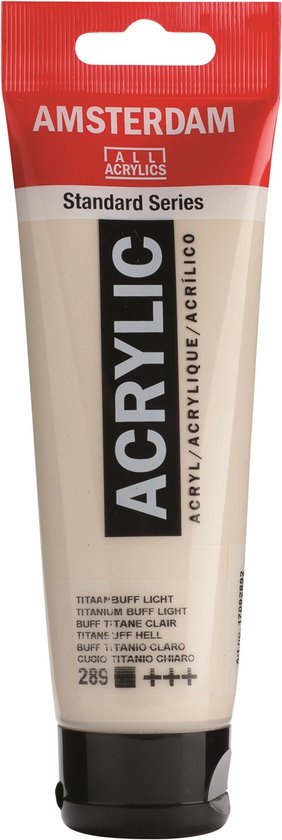 Peinture acrylique standard d'Amsterdam 120ml 289 Titanium Buff Light