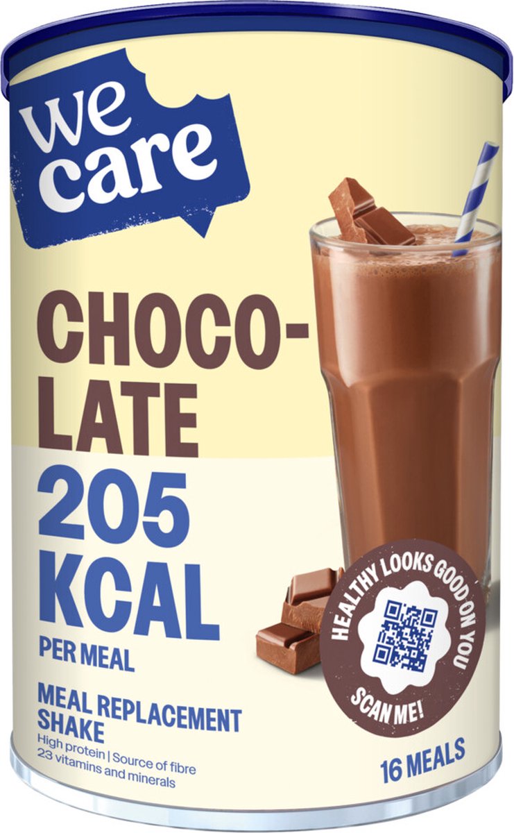 Goedkoopste WeCare Meal Replacement Shake Chocolate 436 gr
