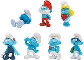 smurfen speelset / Mini figuurtjes in tube / ca 4 cm