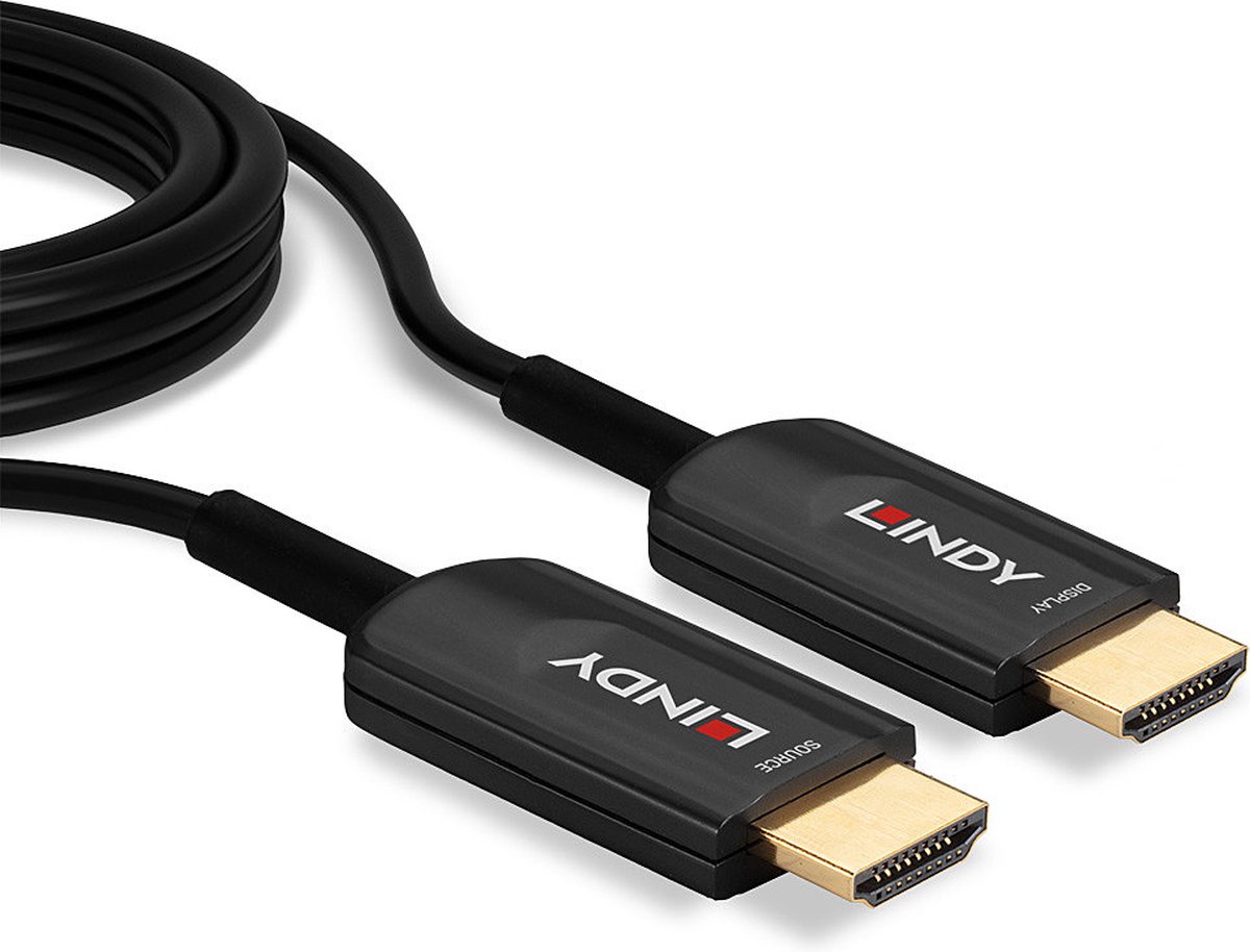 Lindy 38381 HDMI kabel 15 m HDMI Type A (Standaard) Zwart