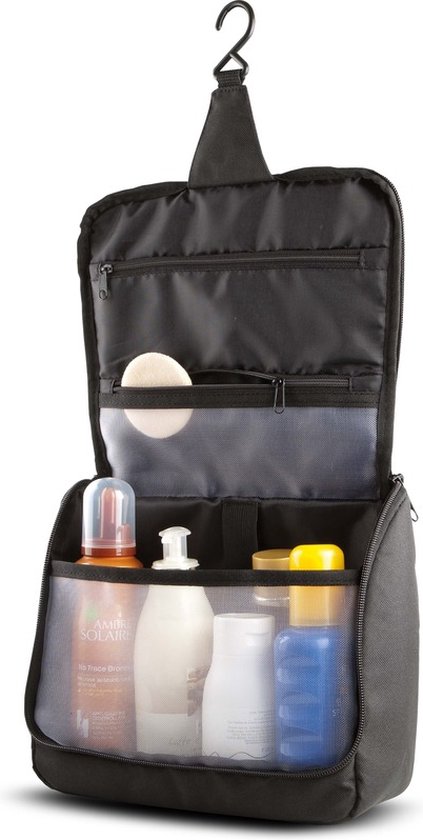 Trousse De Toilette Noire à Suspendre - Pour Homme Ou Maquillage - Polyester - Neuf