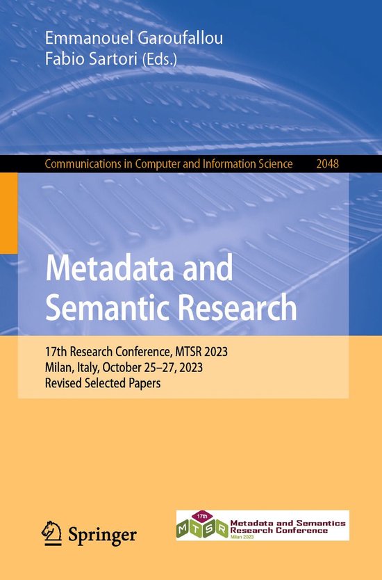 Springer Nature Proceedings Computer Science - Metadata and  ... - cover