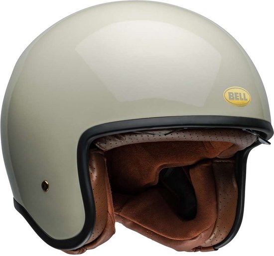 Foto: Bell tx 501 vintage white open face helmet l maat l helm