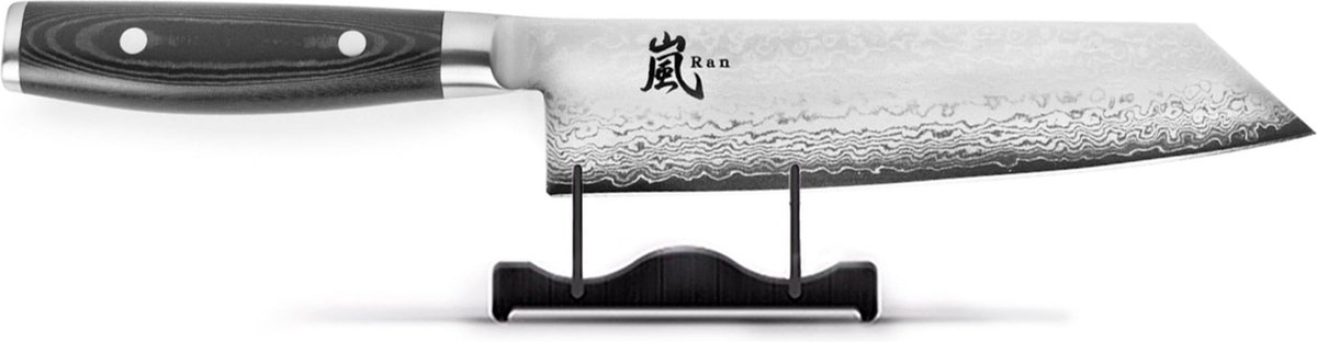 Yaxell Ran Kiritsuke 20 cm – 69 Lagen Damaststaal – VG10 Staal – 61 HRC – Canvas-Micarta Heft