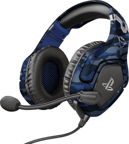 Trust GXT 488-B Forze - Gaming Headset - Geschikt voor PS4 & PS5 - Camo Blauw