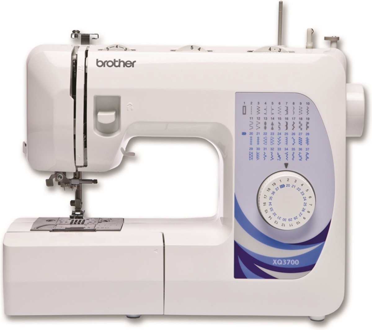 Brother mechanische naaimachine XQ3700 - Wit/Blauw