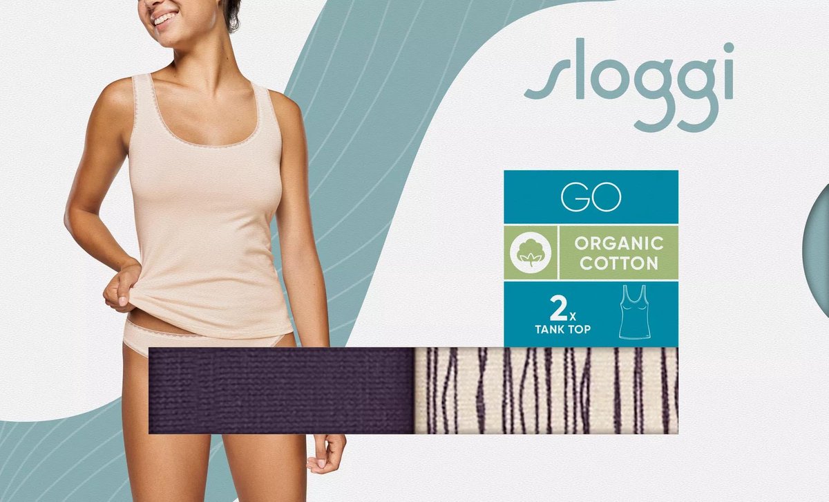 Buy SLOGGI Go H Tank Top C2P XL, Slips and camisoles