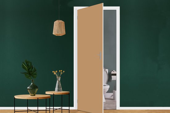 Sticker de porte Terre cuite - Lumière - Palette - 95x235 cm - Poster de porte