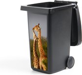 Container sticker Giraf - Boom - Kalf - Portret - 38x80 cm - Kliko sticker