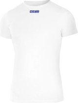 Sparco B-ROOKIE T-Shirt - Sous-t-shirt confortable pour les passionnés de sport automobile - XS - Wit