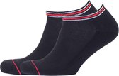 Tommy Hilfiger Iconic Sports Sneaker Socks (2-pack) - heren sport enkelsokken - zwart - Maat: 43-46