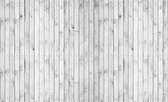 Black White Wooden Planks Photo Wallcovering