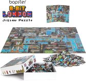 Bopster - Londen puzzel - 500 stukjes - 51x36cm - geweldig 8-bit design - ontdek alle bekende gebouwen