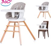 Chaise haute Chipolino Rotto 3-en-1 Humus