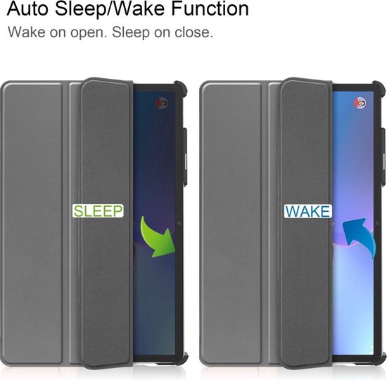 Étui Lenovo Tab P11 Pro Gen 2 - Étui livre à trois volets avec réveil/ Sleep - Grijs