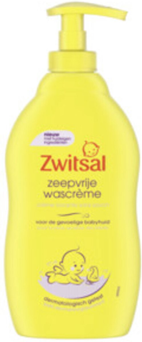 6x Zwitsal Wascreme - Pompje Zeepvrij 400 ml van Zwitsal — afbeelding 2
