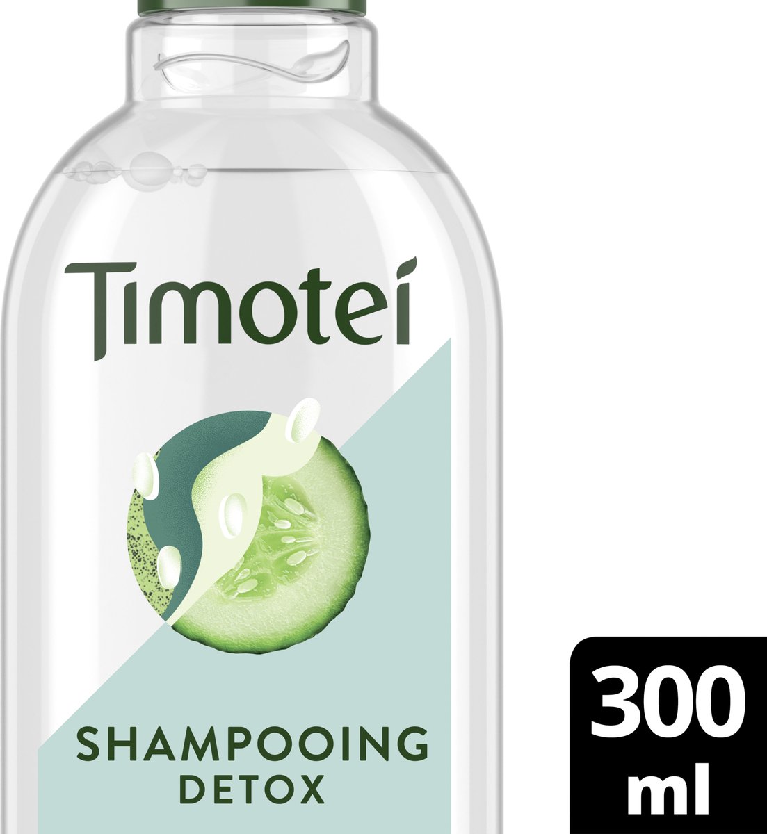 Timotei - Hydraterende Shampoo voor Fijn & Vet haar - Detox - Fresh Cucumber - Siliconenvrij - 6 x 300 ml - Voordeelverpakking