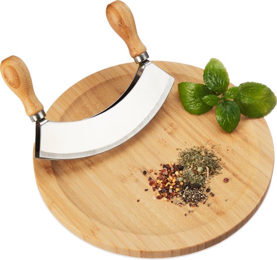 Relaxdays couchbar bamboo, 2 snack dishes, 3 dip dishes