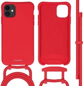 Coque iPhone 11 - Coque Arrière iMoshion Color avec Cordon Détachable - Rouge