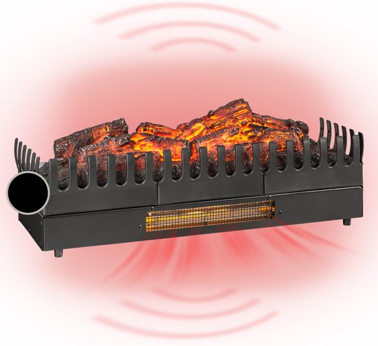 Kamini Fxl Elektrische Haard - 1000/2000W - LED-Verlichting - Zwart