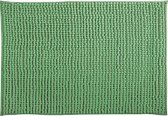 MSV Badkamerkleed/badmat tapijtje voor op de vloer - groen - 50 x 80 cm - Microvezel - anti slip