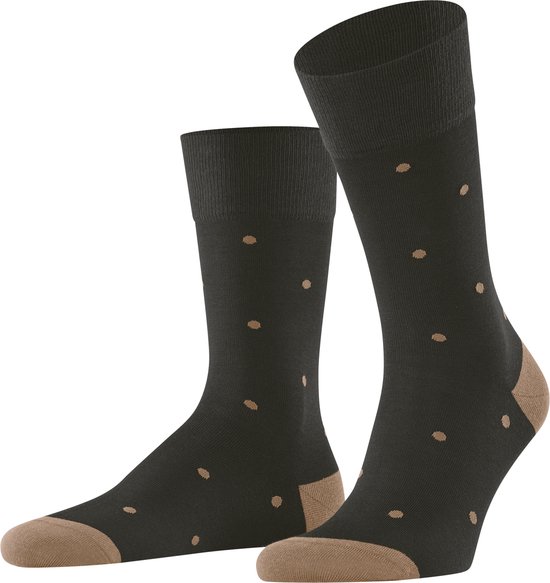 FALKE Dot business & casual katoen sokken heren bruin - Matt 43-46