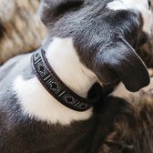 Kentucky Dogwear Hondenhalsband Handgeknoopt Parels - Zilver XS - 37cm