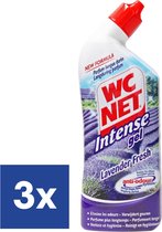 WC Net Lavendel Intense Gel Toiletreiniger - 3 x 750 ml