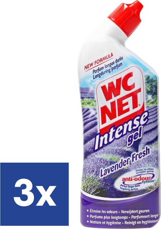 WC NET Toilet Cleaner Intense Gel Lavender 750ml