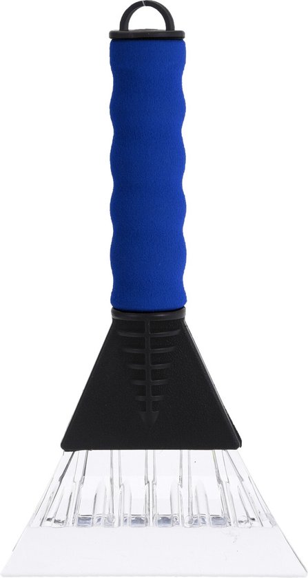 Vitres de voiture Grattoir à glace soft grip bleu 26 cm avec chiffon anti-buée - Pour déglacer à l'extérieur et à l'intérieur