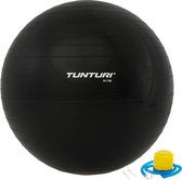 Ballon de fitness Tunturi - Gymball - Ballon suisse - 90 cm - Incl. pompe - Noir