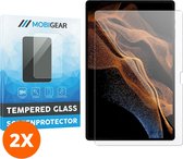 Mobigear Screenprotector geschikt voor Samsung Galaxy Tab S8 Ultra Glazen | Mobigear Screenprotector - Case Friendly (2-Pack)