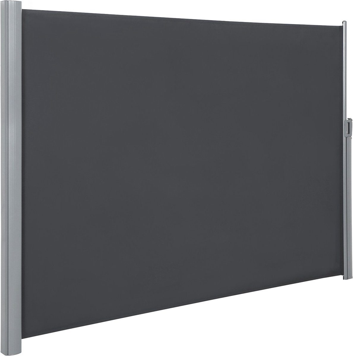 Luxe Zichtnet Raimund - Uitschuifbaar - Zichtdoek - Privacydoek - Windbreekgaas - Netomheining - Donkergrijs - 160 x 350 cm