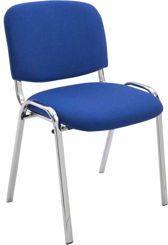 stoel Sharyl - vergaderstoel - 100% polyurethaan - Blauw - Bezoekersstoel