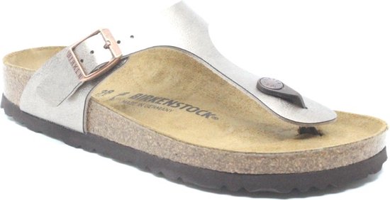 Birkenstock Gizeh Dames Slippers Graceful Taupe Narrow-fit | Taupe | Imitatieleer |