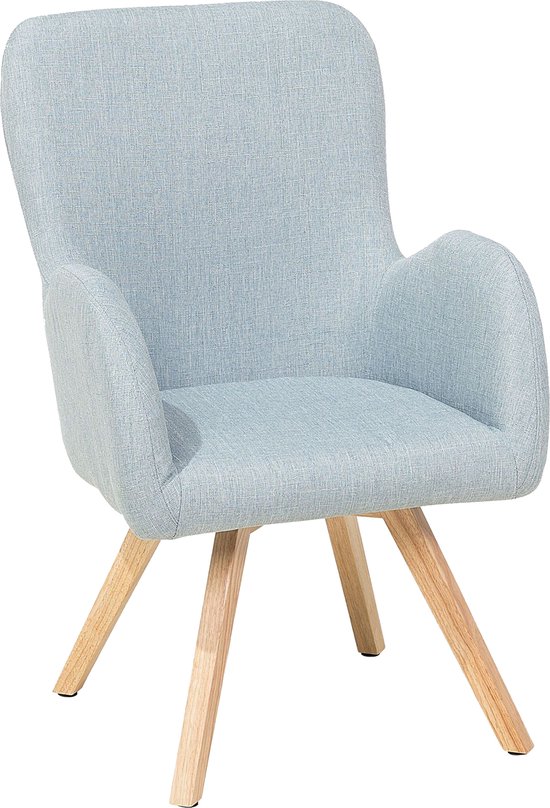 BJARN - Fauteuil - Blauw - Polyester