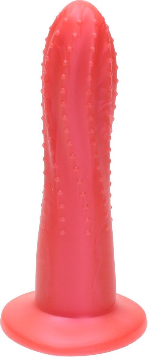 Goedkoopste Ylva & Dite - Prickly Pear - Siliconen dildo - Made in Holland - Fel Rood Metallic