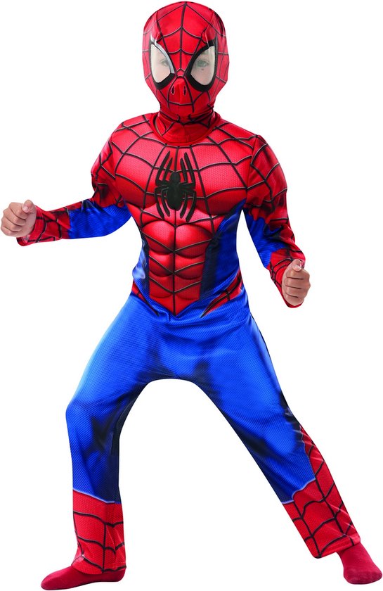 Rubie's Verkleedpak Marvel Spider-man Junior Rood/blauw Mt 128