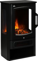 HOMCOM - Elektrische Haard - met 2 Niveaus - Stil - voor ruimte tot 20 m²
