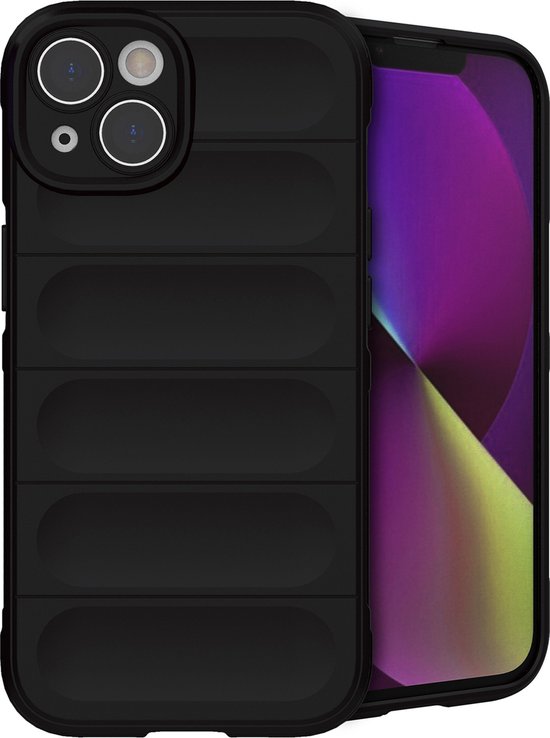 iPhone 14 Hoesje Siliconen - iMoshion EasyGrip Backcover - Zwart