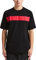 Fred Perry - Printed Chest Panel T-Shirt - Zwart T-shirt - L - Zwart