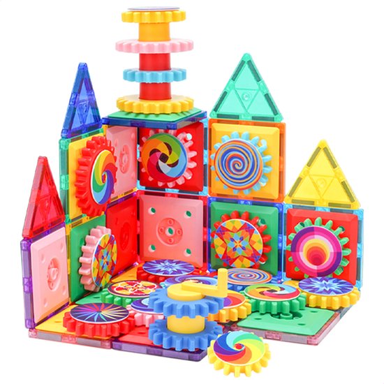 Magnetic Tiles 125 Stuks Magnetisch Speelgoed Magnetische Tegels Educatief Constructie Montessori Bouwstenen Bouwblokken Voor 3 4 5 6 7 8 9 Jaar Creatief Bouwen Kinderen Tilesminds 1990253644